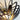 Fandelier with radial blades casting soft ambient glow